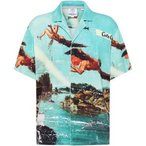 Carlo Colucci, Overhemden, Heren, Veelkleurig, M, Ikarus Verhaal Shirt