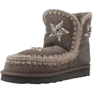 Mou, Schoenen, Dames, Grijs, 39 EU, Wol, Eskimo Wol Winterlaarzen met Sterren