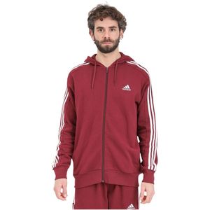 Adidas, Sweatshirts & Hoodies, Heren, Rood, XL, Katoen, Essentials French Terry Hoodie Rood/Wit