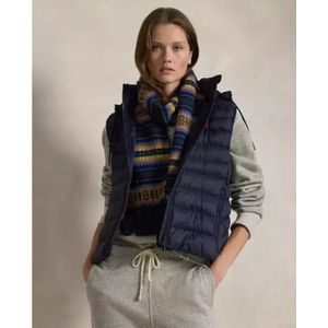 Ralph Lauren, Jassen, Dames, Blauw, S, Blauw Gewatteerd Vest