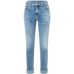 Mac, Rich Slim Licht Denim Jeans Blauw, Heren, Maat:W42