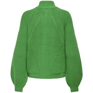 Only, Truien, Dames, Groen, S, Groene Bee Highneck Gebreide Trui