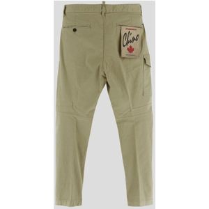 Dsquared2, Broeken, Heren, Beige, XL, Stijlvolle Broek voor Mannen