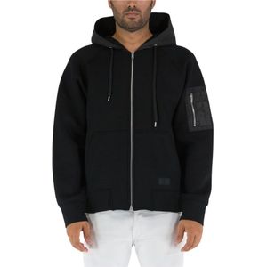 PT Torino, Sweatshirts & Hoodies, Heren, Zwart, XL, Hoodie met rits en zak