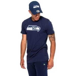 New Era, Seattle T -Shirt 11073652 Blauw, Heren, Maat:S