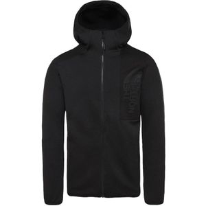 The North Face, Sweatshirts & Hoodies, Heren, Zwart, S, Polyester, Zwarte Merak Hoodie met Verstelbare Hoge Kraag