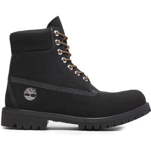 Timberland, Schoenen, Heren, Zwart, 41 EU, Leer, Premium Waterdichte Veterschoenen