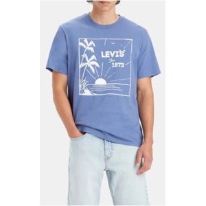 Levi's, Tops, Heren, Blauw, L, Heren Relaxed Fit Tee