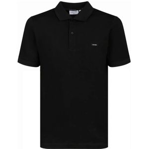 Calvin Klein, Tops, Heren, Zwart, M, Katoen, Zwart Thermo Tech Pique Polo Shirt