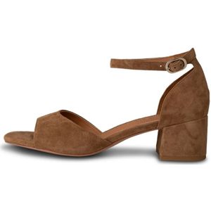 Shoe the Bear, Schoenen, Dames, Bruin, 39 EU, Suède, Blokhak Suède Sandaal