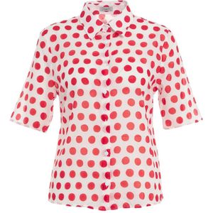 Himon's, Blouses & Shirts, Dames, Rood, S, Rode Ss 24 Damesoverhemd