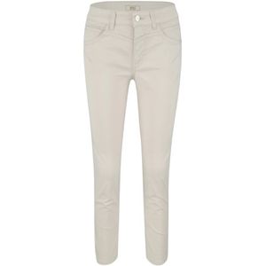 Mac, Jeans, Dames, Beige, M, Katoen, Slim Ivory Cropped Jeans