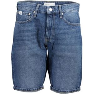 Calvin Klein, Denim Shorts Blauw, Heren, Maat:W30