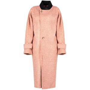 Silvian Heach, Klassieke Trenchcoat Roze, Dames, Maat:L