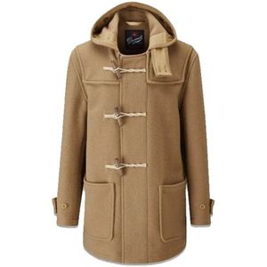 Gloverall, Mantels, Heren, Beige, M, Katoen, Mid Monty Duffle Coat Camel-XS