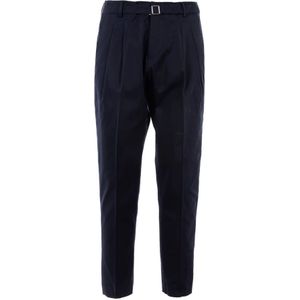 Liu Jo, Broeken, Heren, Blauw, XL, Katoen, Elegante Katoenen Chino Broek Blauw Zomer