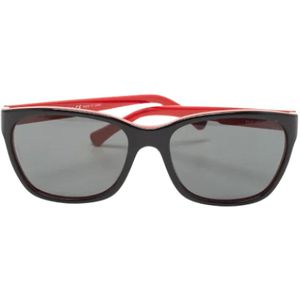 Armani Pre-owned, Pre-owned, Dames, Rood, ONE Size, Pre-owned Acetate sunglasses