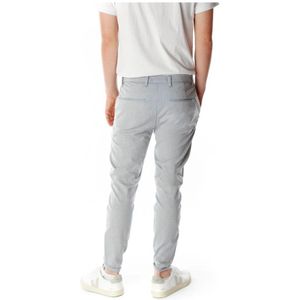 Gabba, Broeken, Heren, Grijs, M, Tapered Fit Broek met Ritssluiting