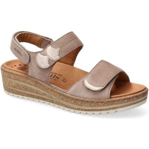 Mephisto, Flat Sandalen Beige, Dames, Maat:39 EU