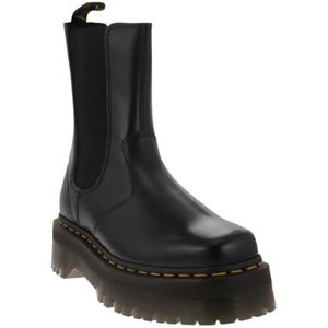 Dr. Martens, Schoenen, Heren, Zwart, 36 EU, Leer, Chelsea laars - 2976 HI Quad