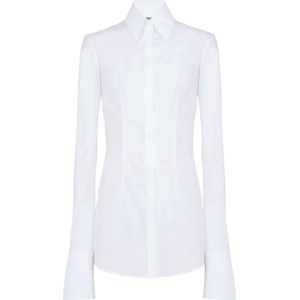 Balmain, Blouses & Shirts, Dames, Wit, S, Katoen, Shirts