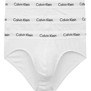 Calvin Klein, 3P Hip Brief Brief Wit, Heren, Maat:S