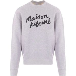 Maison Kitsuné, Sweatshirts & Hoodies, Heren, Grijs, M, Katoen, Sweatshirts Hoodies