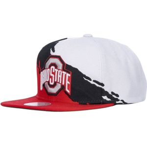 Mitchell & Ness, Accessoires, Heren, Veelkleurig, ONE Size, Polyester, Ohio St. Buckeyes Basketbal Snapback Pet