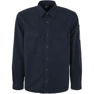 C.p. Company, Casual Overhemd Blauw, Heren, Maat:M