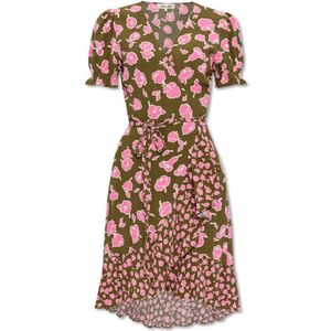 Diane Von Furstenberg, Kleedjes, Dames, Veelkleurig, M, Bloemenpatroon jurk