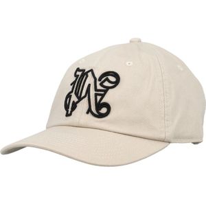 Palm Angels, Monogram Beige Pet Beige, Heren, Maat:ONE Size