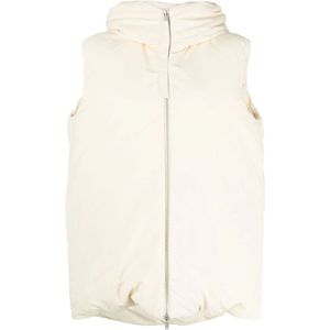 Jil Sander, Jassen, Dames, Beige, S, Polyester, Vests