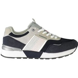 Carrera, Schoenen, Heren, Veelkleurig, 44 EU, Polyester, Blauwe Polyester Sneaker met Contrastdetails