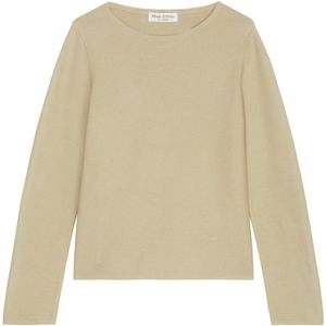 Marc O'Polo, Normale ronde hals gebreide trui Beige, Dames, Maat:2XS