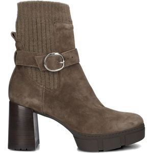 Unisa, Schoenen, Dames, Beige, 40 EU, Suède, Taupe Suède Enkellaarsjes Kalexi