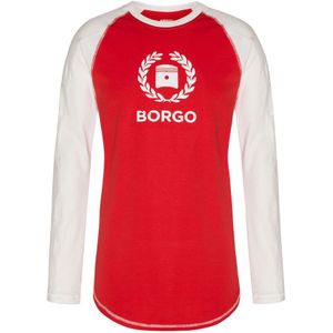 Borgo, Siracusa Longlap Rood T-shirt Rood, Heren, Maat:XL