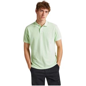 Pepe Jeans, Verse Groene Polo Shirt Groen, Heren, Maat:L