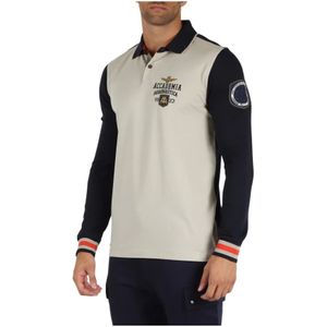 Aeronautica Militare, Tops, Heren, Veelkleurig, L, Katoen, Kleur blok katoenen polo regular fit