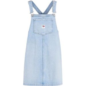 Tommy Hilfiger, Veelzijdige en stijlvolle Pinafore-jurk Blauw, Dames, Maat:M