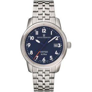 Revue Thommen, Accessoires, Heren, Grijs, ONE Size, Automatisch Airspeed Xlarge Datumvenster Roestvrijstalen Horloge