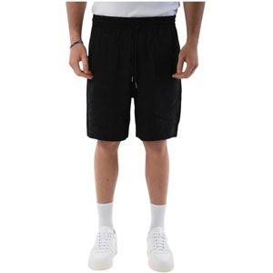 Department Five, Korte broeken, Heren, Zwart, L, Relaxte Viscose Bermuda Shorts