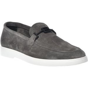 Baldinini, Schoenen, Heren, Grijs, 41 EU, Leer, Loafer in grey suede