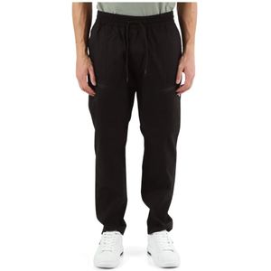 Antony Morato, Broeken, Heren, Zwart, L, Katoen, Regular Fit Katoenen Twill Broek