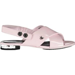 Calvin Klein, Schoenen, Dames, Roze, 36 EU, Platte Rose Sandalen voor Vrouwen