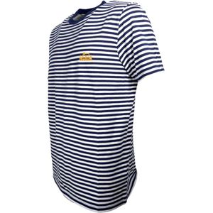 Woolrich, Tops, Dames, Blauw, S, Katoen, Zachte en comfortabele gestreepte blauwe T-shirt