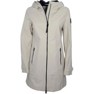 Woolrich, Light Oak Waterdichte Zomer Parka Grijs, Heren, Maat:M