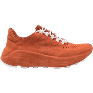 DEL Carlo, Oranje Suède Matrix Sneaker Vibram Zool Oranje, Dames, Maat:40 EU