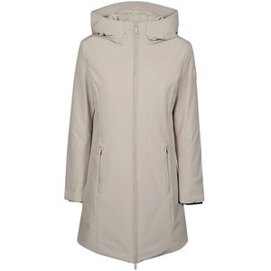 Woolrich, Mantels, Dames, Grijs, M, Warme Winter Parka Jas