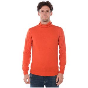 Daniele Alessandrini, Sweatshirts & Hoodies, Heren, Oranje, M, Wol, Sweatshirts