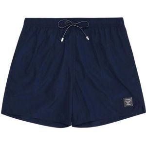 Emporio Armani, Blauwe Zeilkleding Shorts Waterafstotend Blauw, Heren, Maat:M